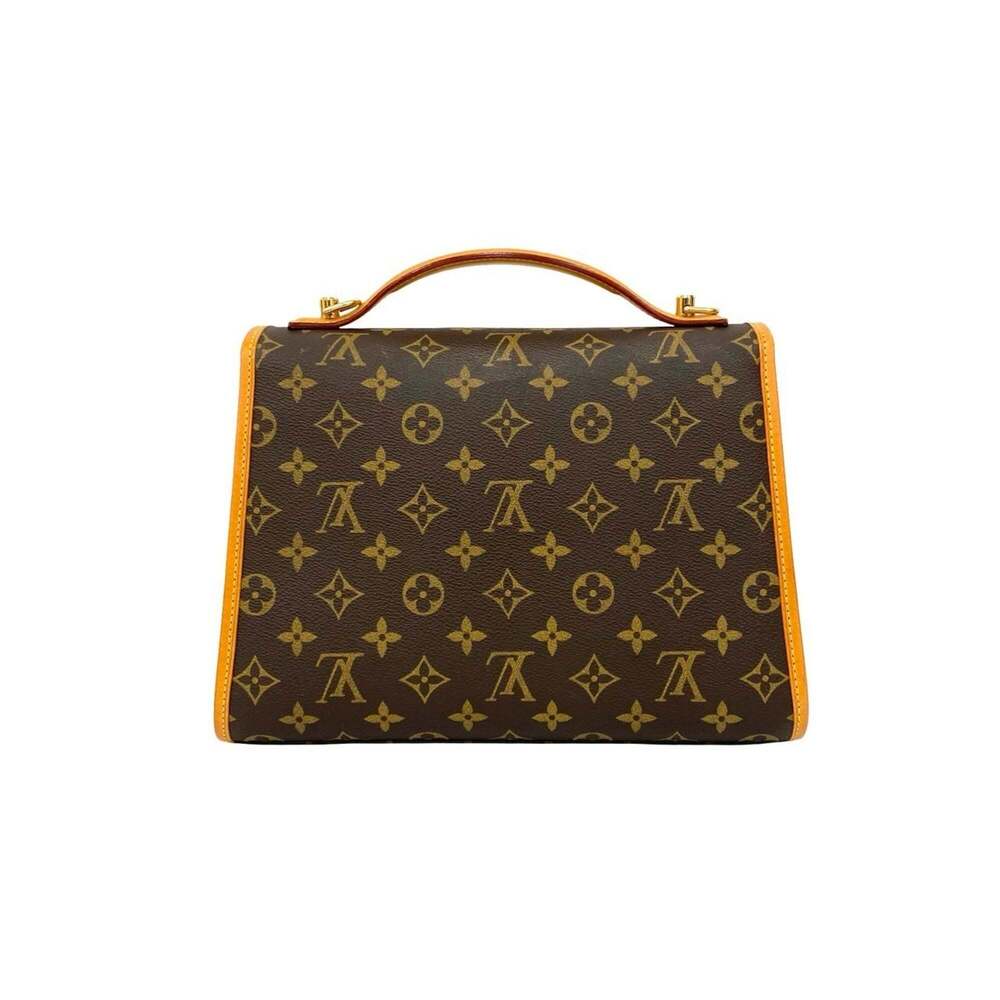 LOUIS VUITTON Brown Monogram Leather Shoulder Bag - Picture 3 of 10